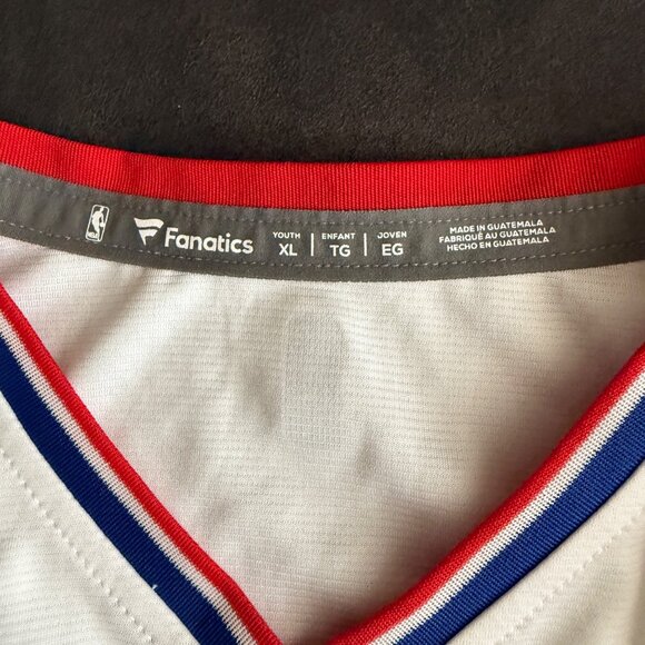 Youth XL Fanatics NBA Los Angeles Clippers Westbrook #0 Jersey White - Picture 5 of 5